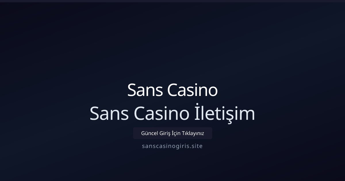 Esas Casino İletişim - Esas Casino